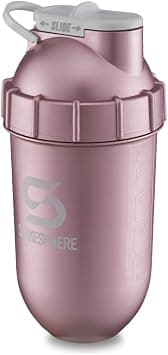 ShakeSphere Tumbler: Protein Shaker Bottle, 24oz ● Capsule Shape Mixing ● Easy Clean Up ● No Blending Ball or Whisk Needed ● BPA Free ● Mix & Drink Shakes, Smoothies - Rose Gold - Amazon.ae Price Tracker