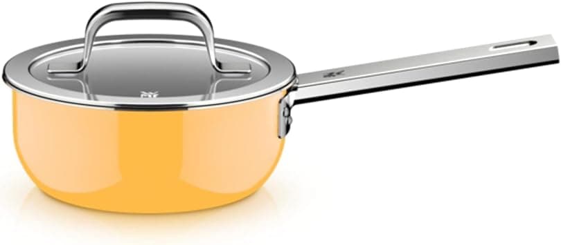 WMF Fusiontec Mineral Pro 0519075290 Saucepan with Lid 16 cm Scratch-Resistant Material Suitable for All Hobs Made in Germany Yellow Handle على Amazon.ae - متتبع الأسعار