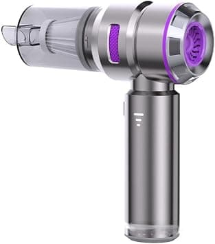 Handheld Vacuum Cordless, Compact Hand Held Vacuum Cordless Vacuum Type-C Charging,4-in-1 Compressed Air Duster Brushless Motor for Car Home Office (Purple) on Amazon - Best Deal Finder