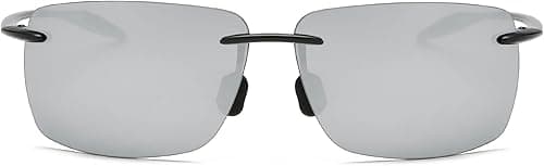 Rimless Polarized Sports Sunglasses for Men Women Driving Running Fishing Golf 100% UV Blocking Glasses Mirror Lens Shades on Amazon.ae - Price Tracker