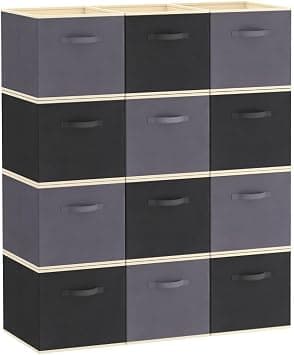 Lifewit Storage Cubes, 11 Inch Organizer Bins, 18L Gray&Black, 12 Packs on Amazon.ae - Price Tracker