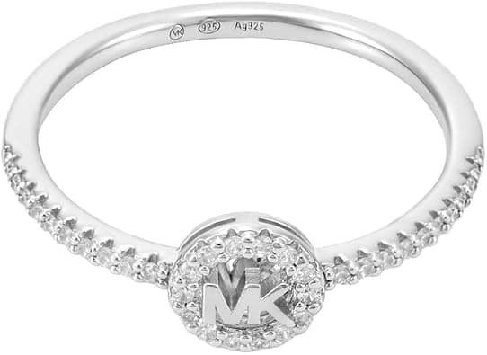 Michael Kors Premium Women's Silver-Tone Sterling Silver Ring, MKC18290405 - Best Deal Finder