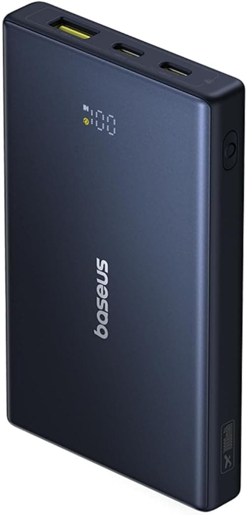 Baseus PicoGo 10000mAh Ultra Slim USB-C Power Bank with LED Display, 20W PD 3.0 & QC 4.0, 3 Outputs Portable Charger for iPhone 16 Pro Max, Samsung Galaxy S25, iPad, AirPods, Android Phones (Black) على Amazon.ae - متتبع الأسعار
