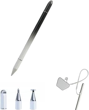 HULPPRE 3-in-1 Stylus Pen No Charging Needed/Universal Capacitive Pen/Instant Use for iPad/Tablet/Smartphone/Gradient Black White + Free Anti-Loss Strap (Gradient Black White) on Amazon.ae - Price Tracker