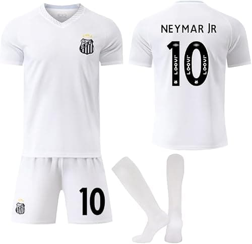 2025-2026 Santos Home NEYMAR #10 Official Replica Jersey Kit - Men's, Youth & Kids Soccer Training Set (T-Shirt, Shorts, Socks Combo) - Breathable Football Sports Outfit -HM1 on Amazon.ae - Price Tracker