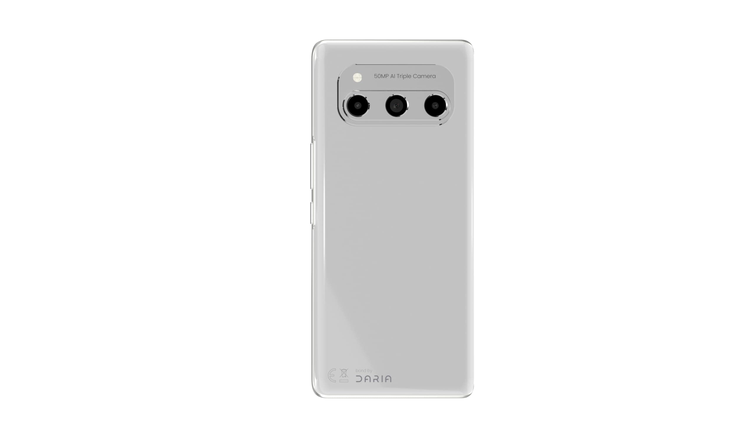 Daria BOND 5G Android 14 Smartphone, 8GB RAM, 256GB Storage, 50MP AI Triple Camera, 120Hz Curved AMOLED, Octa-Core 2.6 GHz, Web3 Monetization, Built-In Wallet (Smoke White) with Power Adapter on Amazon.ae - Price Tracker