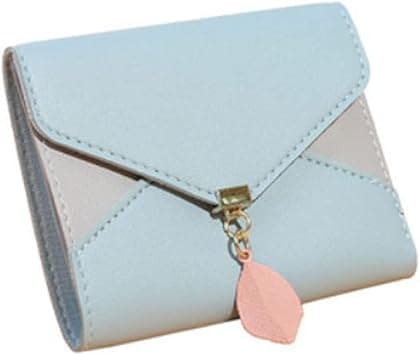 Leather Ultra-thin Card Holder Hot Fashion Short First Layer Leather Wallet Men/women Dollar Sandwich Leather Buckle Wallet Card Wallets For Women, (Color : Hortel�) on Amazon.ae - Price Tracker