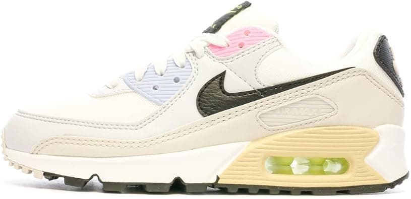 Nike Women's Air Max 90 Summit White/Black-Light Bone (DQ0374 100) on Amazon.ae - Price Tracker