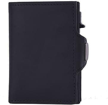 Minimalist Pop up Card Holder Wallet for Men Blocking Crazy Horse Leather Card Holder Zipper Coin Pocket Men Purse Card Wallets For Women, on Amazon.ae - Price Tracker