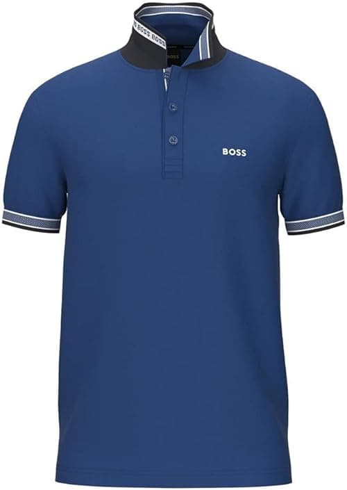 Boss Mens Paddy Organic-Cotton Polo Shirt With Contrast Logo Details on Amazon.ae - Price Tracker