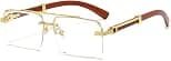 Gleyemor Mens Sunglasses Fashion Rimless Rectangle Sunglasses Square Frameless Sunglasses for Men - Best Deal Finder