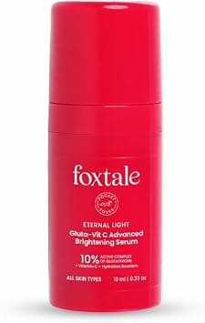 Foxtale 10% Vitamin C + Glutathione Complex Serum, Brightens skin in 3 days, Fades melasma & dark spots, Evens Skin tone, Gentle & Non-irritating, For All Skin types, For men & women على Amazon.ae - متتبع الأسعار