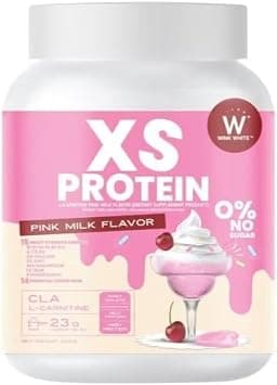 Wink White XS Protein Pink Milk Flavor High Protein Powder 23g Per Serving Whey Isolate L-Carnitine CLA Blend 0% Sugar Low Calorie Meal Replacement Drink 240g على Amazon.ae - متتبع الأسعار