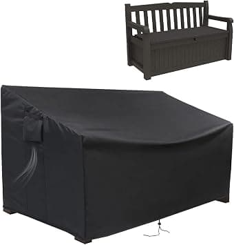 Outdoor Storage Bench Cover, Protective Cover for Keter Bench Deck Box 70 Gallon, Waterproof Covers for Patio Benchs/Seating Storage Cabinet - متتبع أسعار Amazon.sa