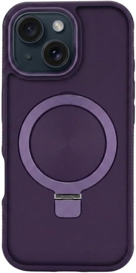 Magnetic Stand Case for iPhone 14 Plus / 15 Plus, Shockproof Slim Hybrid TPU Cover with Grip & Ring, Matte | Aegis GripStand Pro Case on Amazon.ae - Price Tracker