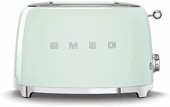 Smeg Tsf01Pguk, 50's Retro Style 2 Slice Toaster,6 Browning Levels,2 Extra Wide Bread Slots, Defrost And Reheat Functions, Removable Crumb Tray, Pastel Green, 1 Year Warranty on Amazon.ae - Price Tracker