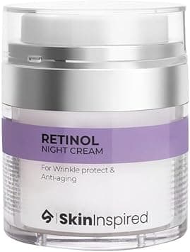 SkinInspired Retinol Night Cream For Wrinkles & Anti-Aging | Lightweight Cream for Age Spots, Fine Lines and Wrinkles | Anti Aging Cream For Women & Men | For All Skin Types | 50 g on Amazon.ae - Price Tracker