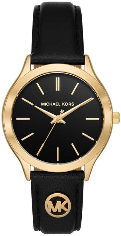Michael Kors Slim Runway Watch für Damen, 38mm Quarz-Dreizeigerwerk mit Lederarmband on Amazon.ae - Price Tracker