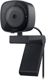 ديل كاميرا ويب WB3023-2K بدقة QHD/FHD/HD، مستشعر سوني، فتحة f2.0، كشف الوجه، ميكروفون تقليل الضوضاء، تكبير 2X HD، USB-A، معتمد من مايكروسوفت تيمز/زووم - اسود - دليلك لأفضل العروض