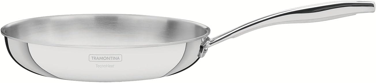 Tramontina Grano Frying Pan Stainless Steel for Induction, Electric, Gas and Ceramic Glass Hobs, Cookware, Kitchen, 30 cm, 3.4 litres, 62155300 على Amazon.ae - متتبع الأسعار