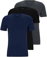 BOSS mens 3-pack Crew Neck Cotton Jersey T-shirts T-Shirt - Best Deal Finder