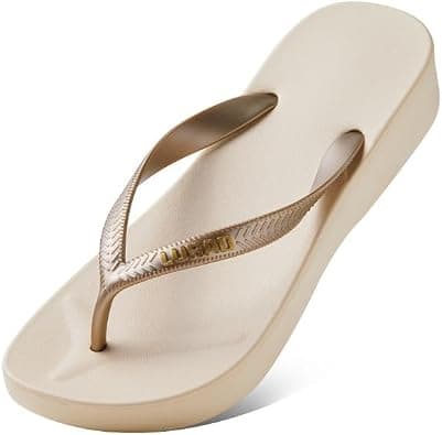 women's flat flip flops, lightweight and slim flip flops, casual flat sandals, non-slip pads, breathable beach flip flops, summer seaside quick-drying flat sandals on Amazon.ae - Price Tracker