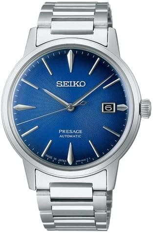 SEIKO SRPJ13 Automatic Watch for Men - Presage Collection - Vivid Blue Dial with Date Calendar, Stainless Steel - Water-resistant 50M on Amazon.ae - Price Tracker