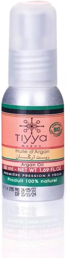 TIYYA Organic Argan Oil – 100% Pure Cold Pressed Moroccan Oil from Agadir, Certified Ecocert & Cosmebio, Nourishing Hair, Skin & Nail Moisturizer, Natural Care on Amazon.ae - Price Tracker