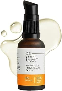 Deconstruct Vitamin C Serum for Glowing Skin | 10% Vitamin C + 0.5% Ferulic Acid | Face Serum for Pigmentation & Sun Damage | For Both Men & Women | 30ML - Best Deal Finder