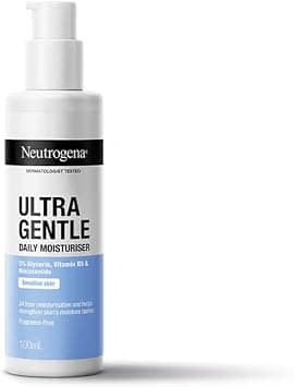 Neutrogena Ultra Gentle Daily Moisturiser | Oil Free | Glycerine, Niacinamide & Vitamin B5 | Light Weight & Non Greasy | Dry & Sensitive Skin | 100ml - Best Deal Finder