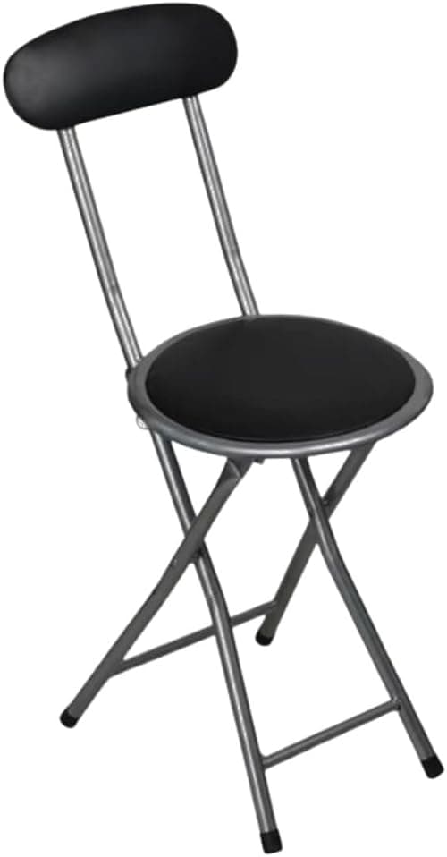 FEELINGS Round Seat Metal Folding Chair, Black on Amazon.ae - Price Tracker