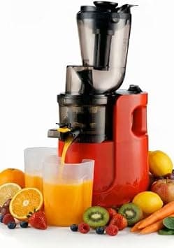 Slow Masticating Juicer, 150W Cold Press Electric Juicer, 800ml Capacity, Red and Black on Amazon.ae - Price Tracker