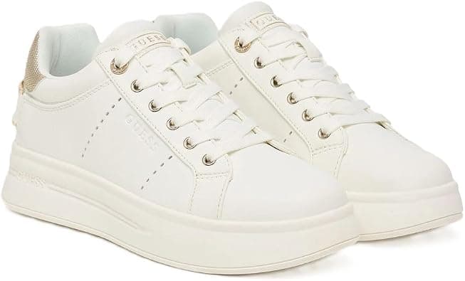 Guess Wesli Logo Sneakers Shoes FLPWESELE12 Women Shoes FLPWES ELE12 WHIGO on Amazon.ae - Price Tracker