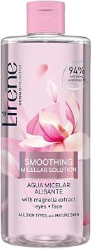 Lirene Smoothing Micellar Solution For Eyes and Face | Enriched with Magnolia Extract | For All Skin Types Including Mature Skin | 94% Natural Ingredients | 400ml - Best Deal Finder