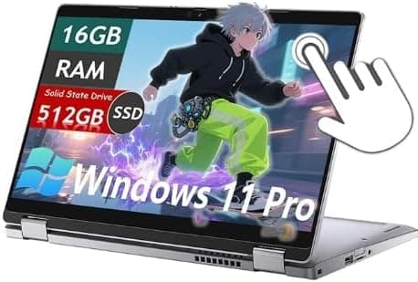 Dell Latitude 5310 (2-in-1) Laptop, 13.3" FHD Touchscreen, 10th Gen i7 Processor, 16GB RAM, 512GB SSD, Windows 11 Pro, Renewed - متتبع أسعار Amazon.sa