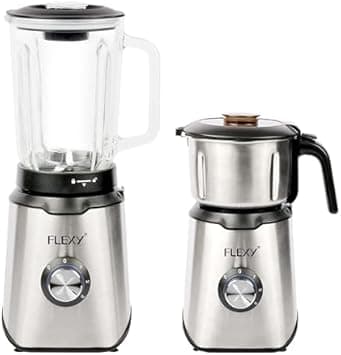 Flexy 2-in-1 600W Blender Grinder Juicer Chopper, Coffee Grinder 3-Speed Rotary Chrome Switch1.5LGlass Jar & Stainless Steel Grinder Multi-Function Kitchen Appliance for Smoothies Shakes Grinding on Amazon.ae - Price Tracker