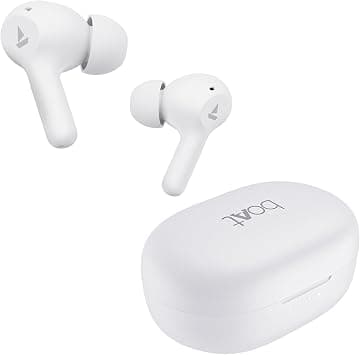boAt Airdopes 71 TWS Earbuds with 40 Hours Playtime, Dual Mics with ENx, ASAP Charge, IWP, BEAST Mode with 50 ms Low Latency, IPX4 & Pocketable ID(Frost White) - Best Deal Finder