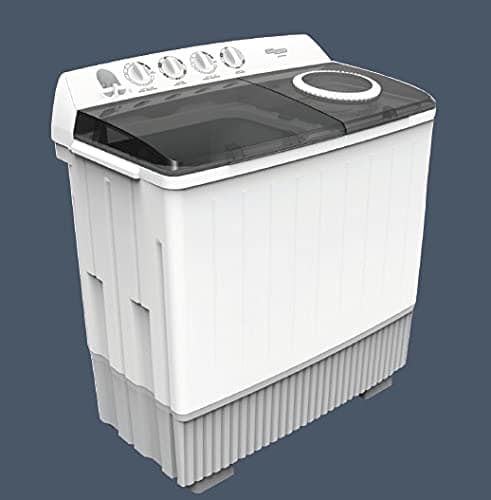 Super General 20 kg Twin-tub Semi-Automatic Washing Machine SGC2056, Lint Filter, Spin-Dry Tub, Transparent Lid, Rust Proof Body, 101.5cm x 60cm x 105cm (WxDxH), White-Black, 1 Year Warranty on Amazon.ae - Price Tracker