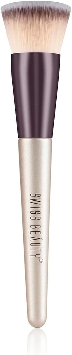 Swiss Beauty Foundation Blender Brush for Makeup | Synthetic Fibres | Easy Blending on Amazon.ae - Price Tracker