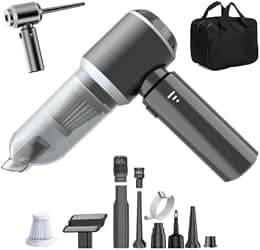 Zomsha Cordless Handheld Vacuum Cleaner, Portable, for Car and Home, with Multiple Attachments and Carry Bag - Best Deal Finder