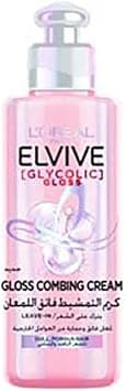 L’Oréal Paris Elvive Glycolic Gloss Leave-in Hair Combing Cream, 2% Gloss Complex with [Glycolic acid], 200 ml on Amazon.ae - Price Tracker