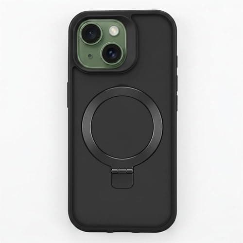 Magnetic Stand Case for iPhone 14 Plus / 15 Plus, Shockproof Slim Hybrid TPU Cover with Grip & Ring, Matte | Aegis GripStand Pro Case on Amazon.ae - Price Tracker