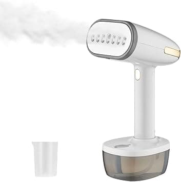 Bukela Handheld Garment Steamer, Portable Steamer for Clothes, 1800w Strong Penetrating Steam Fabric Wrinkles Remover 350ml Large Capacity Water Tank with Brush for Home and Travel(White) on Amazon.ae - Price Tracker