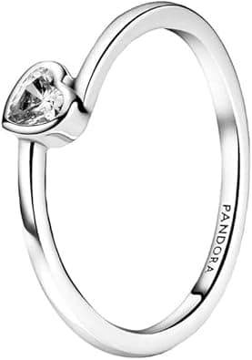 Pandora Clear Tilted Heart Solitaire Ring 199267C02-56 on Amazon.ae - Price Tracker