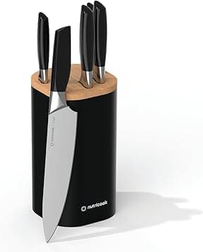 NUTRICOOK ESSENTIALS EVERYDAY KNIFE SET - BLACK on Amazon.ae - Price Tracker