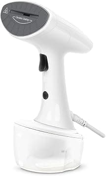 Wipro GST201 1380 Watt Handheld Garment Steamer, 2 Mode Steam Rate Control,Ceramic Soleplate,Vertical Steaming, 320ml Water Tank, Upto 20 g/min, Auto shut off, Fabric Lint Brush & Cloth Brush, White على Amazon.ae - متتبع الأسعار