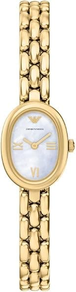 Emporio Armani AR11720 Stainless Steel Dress Watch for Women, 24 mm Case Size, Gold - Best Deal Finder