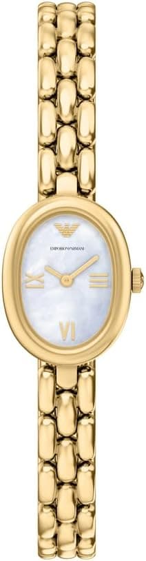 Emporio Armani AR11720 Stainless Steel Dress Watch for Women, 24 mm Case Size, Gold - Best Deal Finder