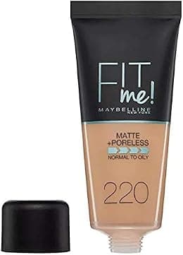 Maybelline Fit Me Matte & Poreless Foundation 220 Natural Beige 30ml - Best Deal Finder
