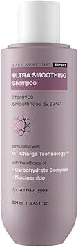 Bare Anatomy Ultra Smoothing Shampoo For Dry And Frizzy Hair, Restores Smoothing & Texture By 37%, Powered By Carbohydrate Complex & Niacinamide, Sls & Paraben Free, Vegan 250ml on Amazon.ae - Price Tracker